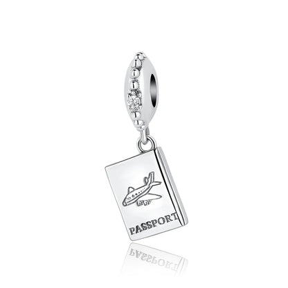 Original 100% 925 Sterling Silber Charm Bead Reise Taxi Motorrad Riesenrad Charms Fit Pandora Armbänder Frauen Diy Schmuck