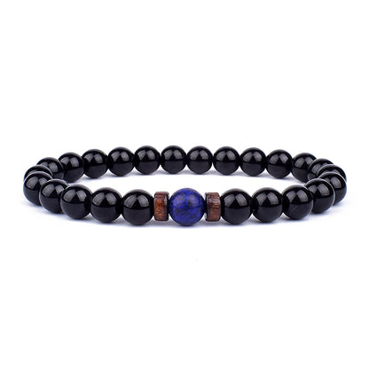 Vulkanstein-Armband für Männer, Lava-Holz, 8 mm Perlen, Armband, tibetischer Buddha, Handgelenkkette, Damen- und Herrenschmuck, Geschenk, neue Armbänder