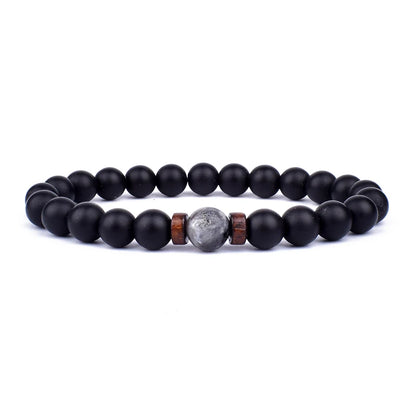 Vulkanstein-Armband für Männer, Lava-Holz, 8 mm Perlen, Armband, tibetischer Buddha, Handgelenkkette, Damen- und Herrenschmuck, Geschenk, neue Armbänder
