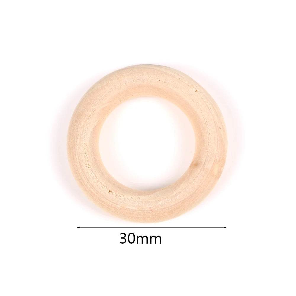 4-50mm 1-1000 Stück natürliche Holzperlen runde Abstandshalter Holzperle bleifreie Kugeln Charms DIY für Schmuckherstellung handgefertigte Accessoires