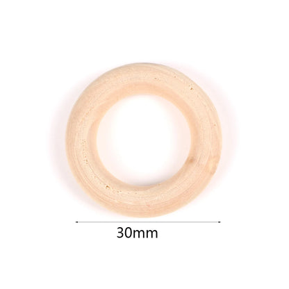 4-50mm 1-1000 Stück natürliche Holzperlen runde Abstandshalter Holzperle bleifreie Kugeln Charms DIY für Schmuckherstellung handgefertigte Accessoires