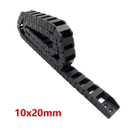JFLO 1 Meter 10x10 10x15 10x20 Drahtträgerkabel Drag Chain Bridge Nicht öffnend mit Endverbinder Tanks Schleppleine、