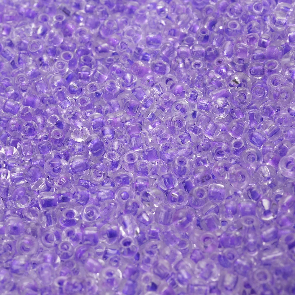 300 Stück 3 mm Österreich-Kristall-Mix, lila tschechische Glassamen-Abstandsperlen für DIY-Schmuckherstellung, Armband, Halskette, Zubehör