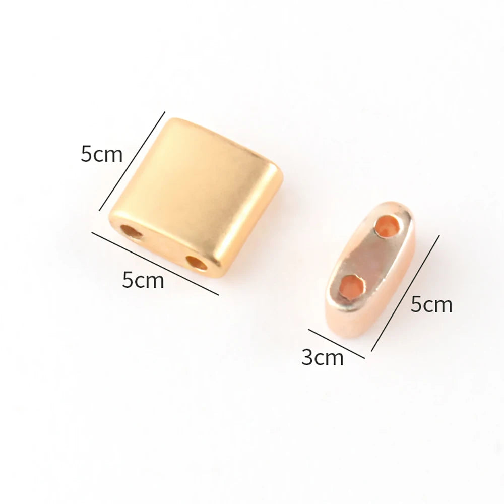 Natürliche Stein Zwei Loch Hämatit Stein Mineral Lose Spacer Perlen Für Schmuck Handgemachte Diy Armband Halskette Ohrringe Tila