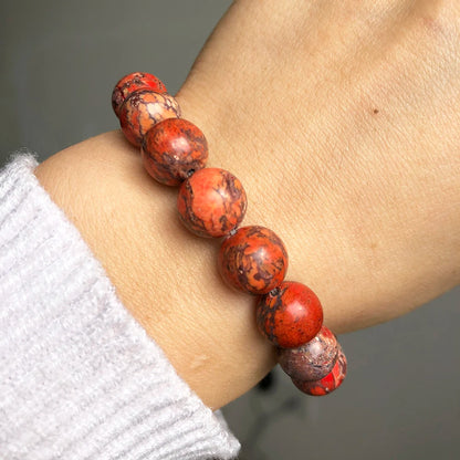 6 8 10mm Naturstein Rotes Meer Sediment Jaspis Perlen Für Schmuck DIY Machen Runde Lose Spacer Perlen Armband zubehör 15''
