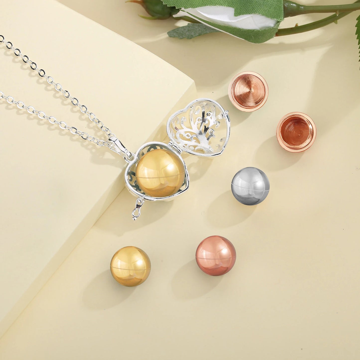 EUDORA 18mm Urne Feuerbestattung Baum des Lebens Käfig Medaillon Asche Halter Andenken Kapsel Halskette Anhänger DIY Gedenken Schmuck für geschenk