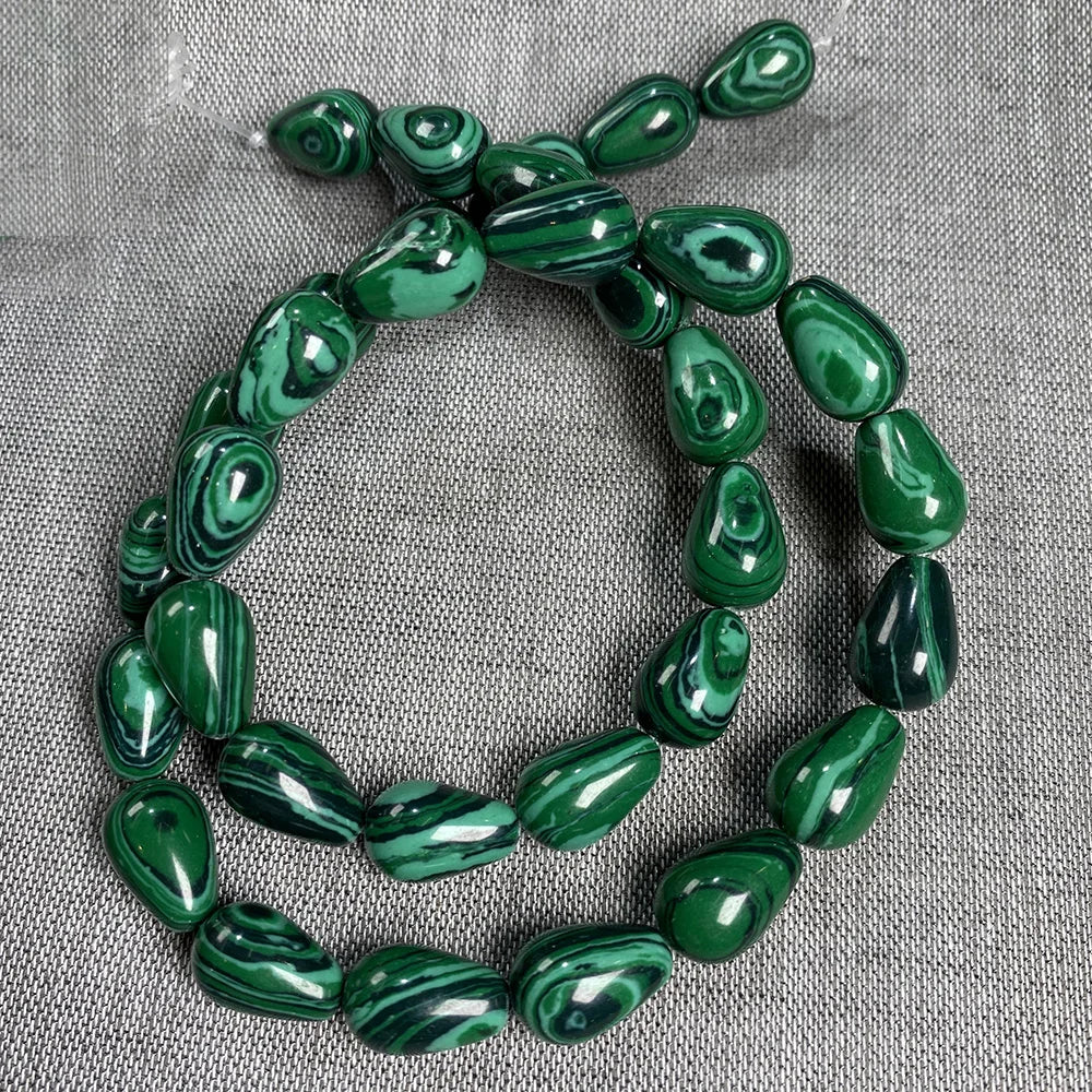 33 teile/los Natürliche Achate Perlen Runde Wasser Tropfen Form Lose Perlen für Die DIY Halskette Armbänder Länge 40cm Größe 8x12mm