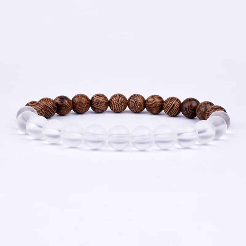 Vulkanstein-Armband für Männer, Lava-Holz, 8 mm Perlen, Armband, tibetischer Buddha, Handgelenkkette, Damen- und Herrenschmuck, Geschenk, neue Armbänder