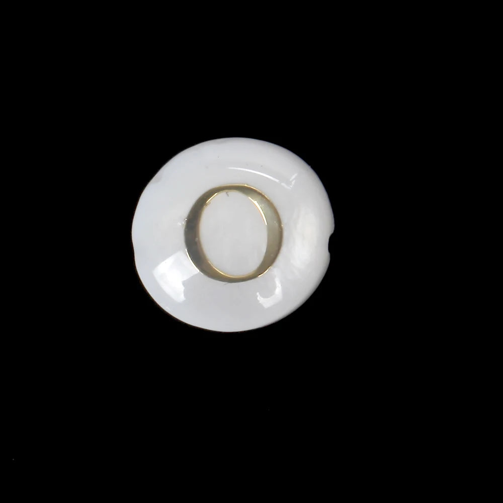 8 mm natürliche 26 Buchstaben weiße Muschel-Alphabet-Abstandsperlen für Schmuckherstellung, DIY handgefertigte Anhänger-Halskette