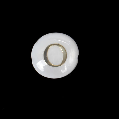 8 mm natürliche 26 Buchstaben weiße Muschel-Alphabet-Abstandsperlen für Schmuckherstellung, DIY handgefertigte Anhänger-Halskette
