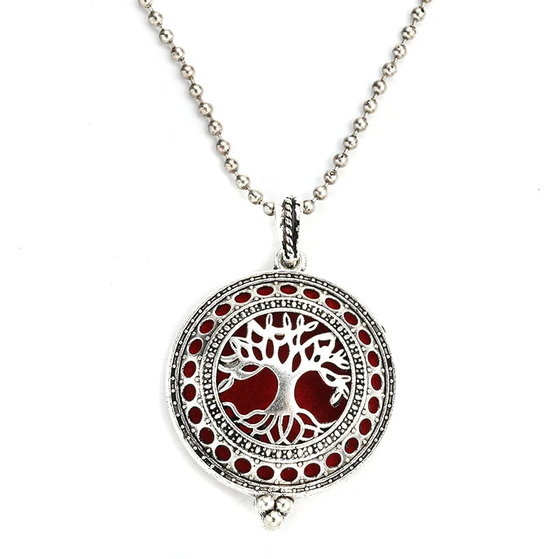 Neue Aroma Kaleidoskop Retro Halskette Antike Medaillon Anhänger Magnetische Parfüm Ätherisches Öl Diffusor Medaillon Aromatherapie Schmuck