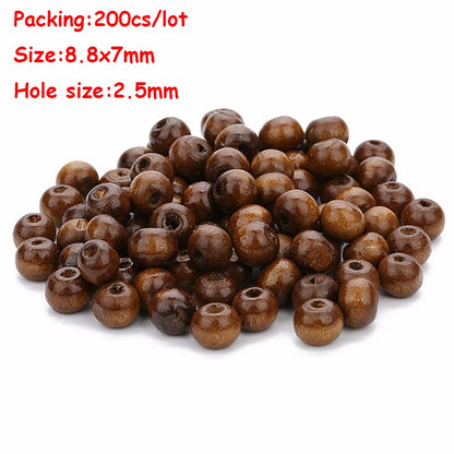 Louleur Hohe Qualität Vintage Natürliche Große Loch Holz Perlen Für Halskette Armband Charms für Diy Schmuck Machen Haar Zubehör