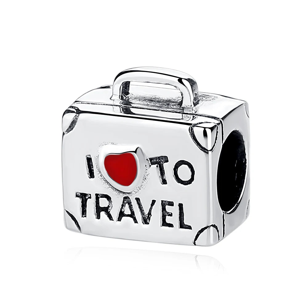 Original 100% 925 Sterling Silber Charm Bead Reise Taxi Motorrad Riesenrad Charms Fit Pandora Armbänder Frauen Diy Schmuck