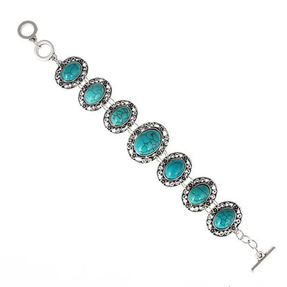 LOVBEAFAS Mode Ethnische Böhmische Armbänder & Armreifen Für Frauen Rot Blau Stein Vintage Strand Boho Einstellbare Armbänder Schmuck