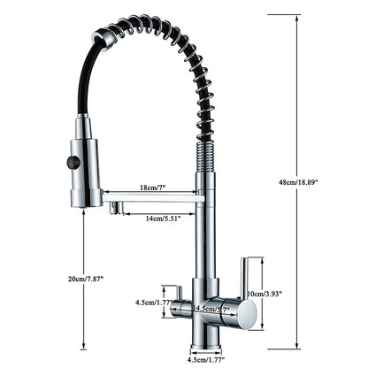 Schwarz Gefilterte Küche Wasser Filter Küche Armaturen Dual Auslauf Filter Wasserhahn Mixer Wasser Reinigung Wasser Kran Für Küche