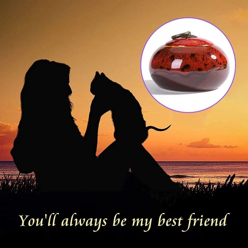 Handmade Ceramic Pet Urn for Small Dogs, Cats, Rabbits, Small Animals, Memorial, Cremation, Ashes, Burial, Funeral, Urn, Keepsake