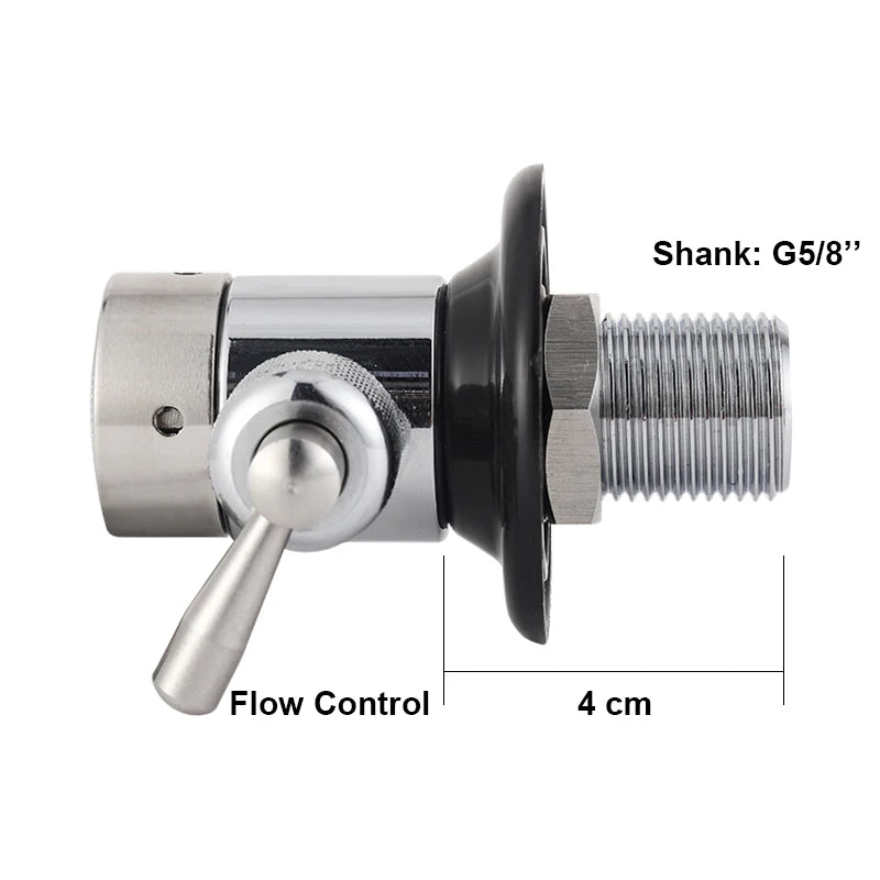 US-Standard-Wasserhahn-Durchflussregelventil, selbstgebrautes Bierhahn-Wasserhahn-Durchfluss-/Schaum-Steuerventil-Adapter mit G5/8-Schaft, reduziert Schäumen