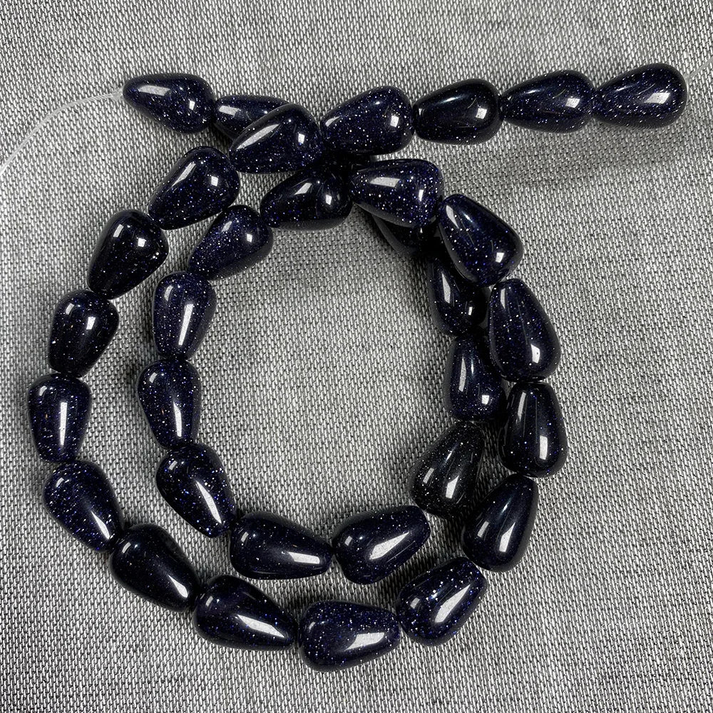 33 teile/los Natürliche Achate Perlen Runde Wasser Tropfen Form Lose Perlen für Die DIY Halskette Armbänder Länge 40cm Größe 8x12mm