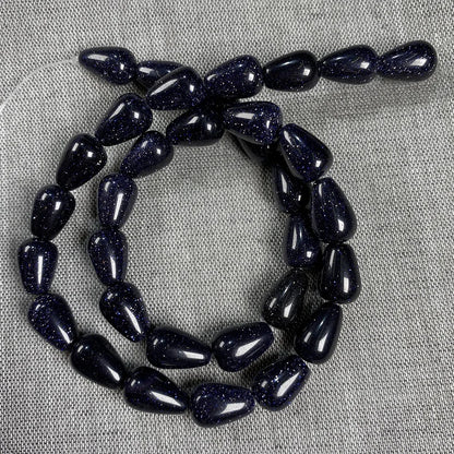 33 teile/los Natürliche Achate Perlen Runde Wasser Tropfen Form Lose Perlen für Die DIY Halskette Armbänder Länge 40cm Größe 8x12mm