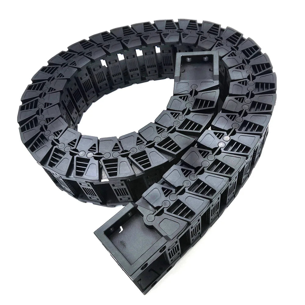1 Meter 50 Serie Hochgeschwindigkeits-Stumm schaltung Drag Chain Draht träger kabel Kunststoff-Übertragungs brücke Typ geöffnet beidseitig heißer Verkauf