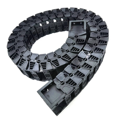 1 Meter 50 Serie Hochgeschwindigkeits-Stumm schaltung Drag Chain Draht träger kabel Kunststoff-Übertragungs brücke Typ geöffnet beidseitig heißer Verkauf