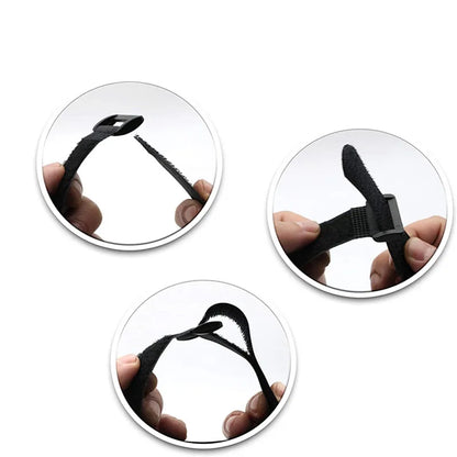5-10 teile/los 20-200cm Länge 3cm Breiten Schwarzen Reusable Nylon Selbst Klebe Haken & Schleife kabel Krawatten Ordentlich Straps PC TV Veranstalter