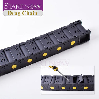 Startnow 20x57 Kunststoff Kabel Ketten Vollständig Umschlossen Drag Kette Draht Träger Mit Ende Anschlüsse Für CNC Router maschine Werkzeug Teile