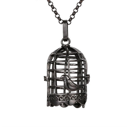 2020 beliebte Multi-Stile hohle Vintage-Halskette Schmuck Musik Ball Schwangerschaft Glocke Halskette Aroma ätherisches Öl Medaillon Anhänger