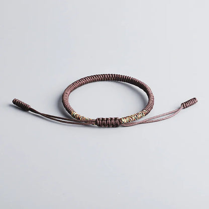 Multicolored Thread Bracelet, Tibetan Buddhism, Love, Lucky Charm, Tibetan Bracelets and Bangles for Women and Men, Handmade Knotted Rope