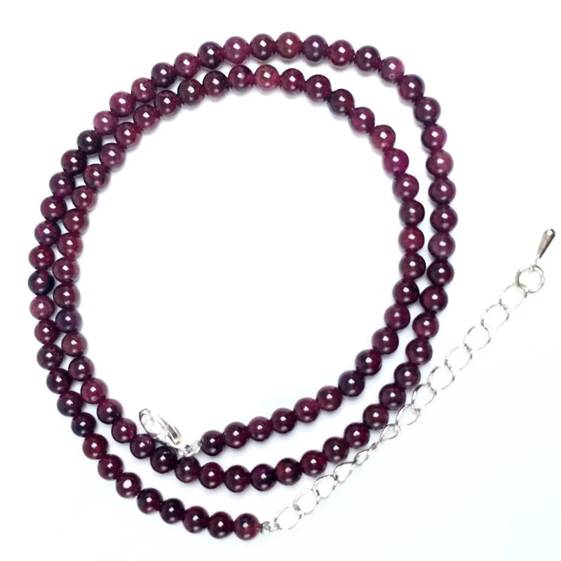 Natürliche 4mm Fluorit Amethyst Sonnenstein Apatit Quarz Perlen Halskette mehrere Farben Geschenke für Mädchen Mode Armband Halsband