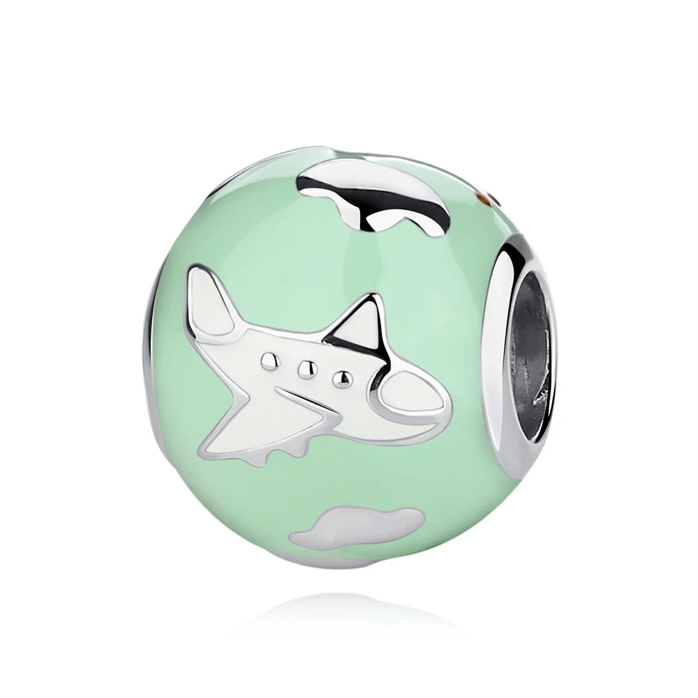 Original 100% 925 Sterling Silber Charm Bead Reise Taxi Motorrad Riesenrad Charms Fit Pandora Armbänder Frauen Diy Schmuck