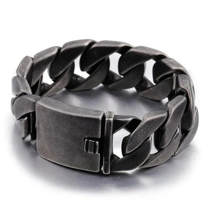 20/26/31MM 316L Edelstahl Curb Kubanisches Armband Riesige Schwere Silber Farbe Ton Schmuck Herren Frauen Biker Bike Kette Armbänder