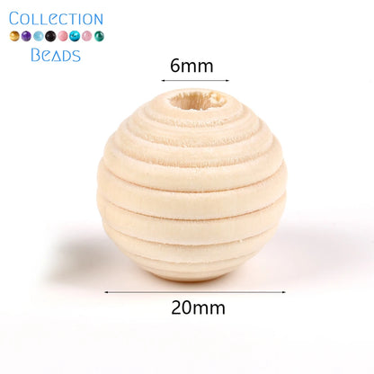 4-50mm 1-1000 Stück natürliche Holzperlen runde Abstandshalter Holzperle bleifreie Kugeln Charms DIY für Schmuckherstellung handgefertigte Accessoires