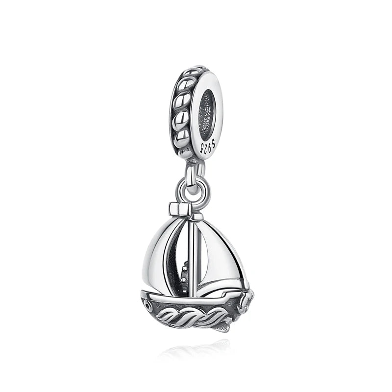 Original 100% 925 Sterling Silber Charm Bead Reise Taxi Motorrad Riesenrad Charms Fit Pandora Armbänder Frauen Diy Schmuck