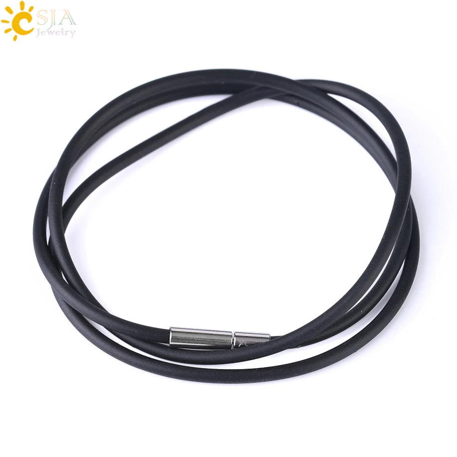 CSJA Kristalle Halskette Stein Natürlichen Kristall Anhänger Sechseckige Silber Farbe Lebensbaum Draht Wrap Frauen Männer Quarz Schmuck G551