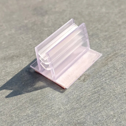Kunststoff Weiche Zahn Grip Display Klemme Clip Halter Stehen für Werbung Förderung Poster Karte Klebeband auf Basis 100 stücke