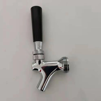 Hause Brauen Fassbier Wasserhahn Einstellbar Bier Tap Wasserhahn mit Flow Controller Chrome Plating Schaft mit Gewinde Ball Lock