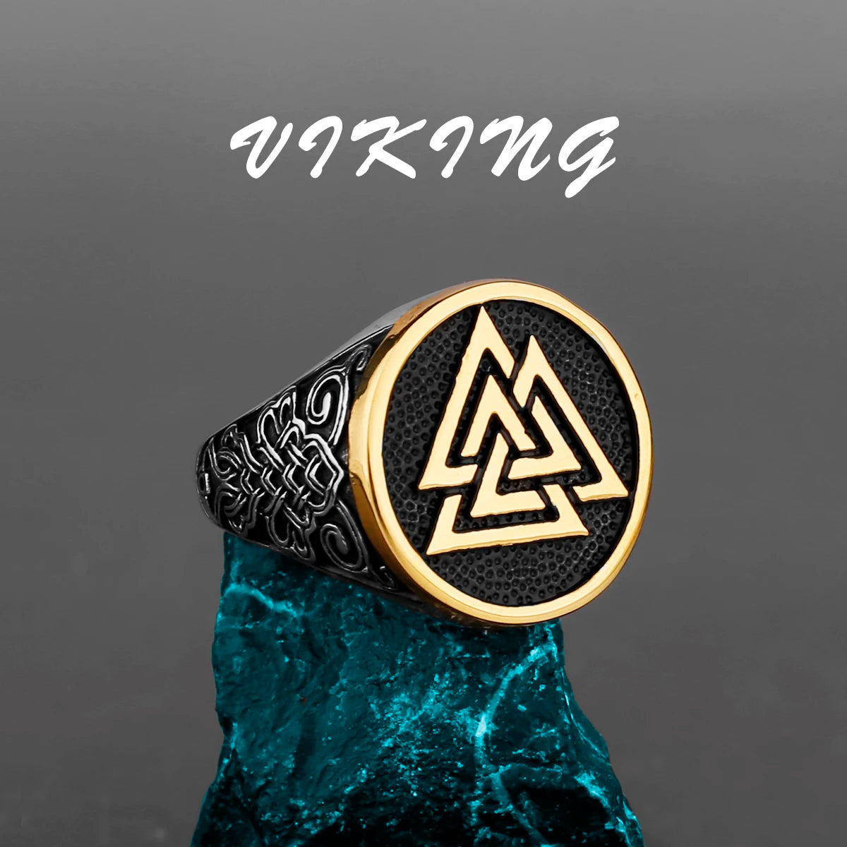 Nordic Viking Edelstahl Ring Anker Kompass Baum des Lebens Viking Rune Wolf Männer und Frauen Ring Schmuck Fabrik Großhandel