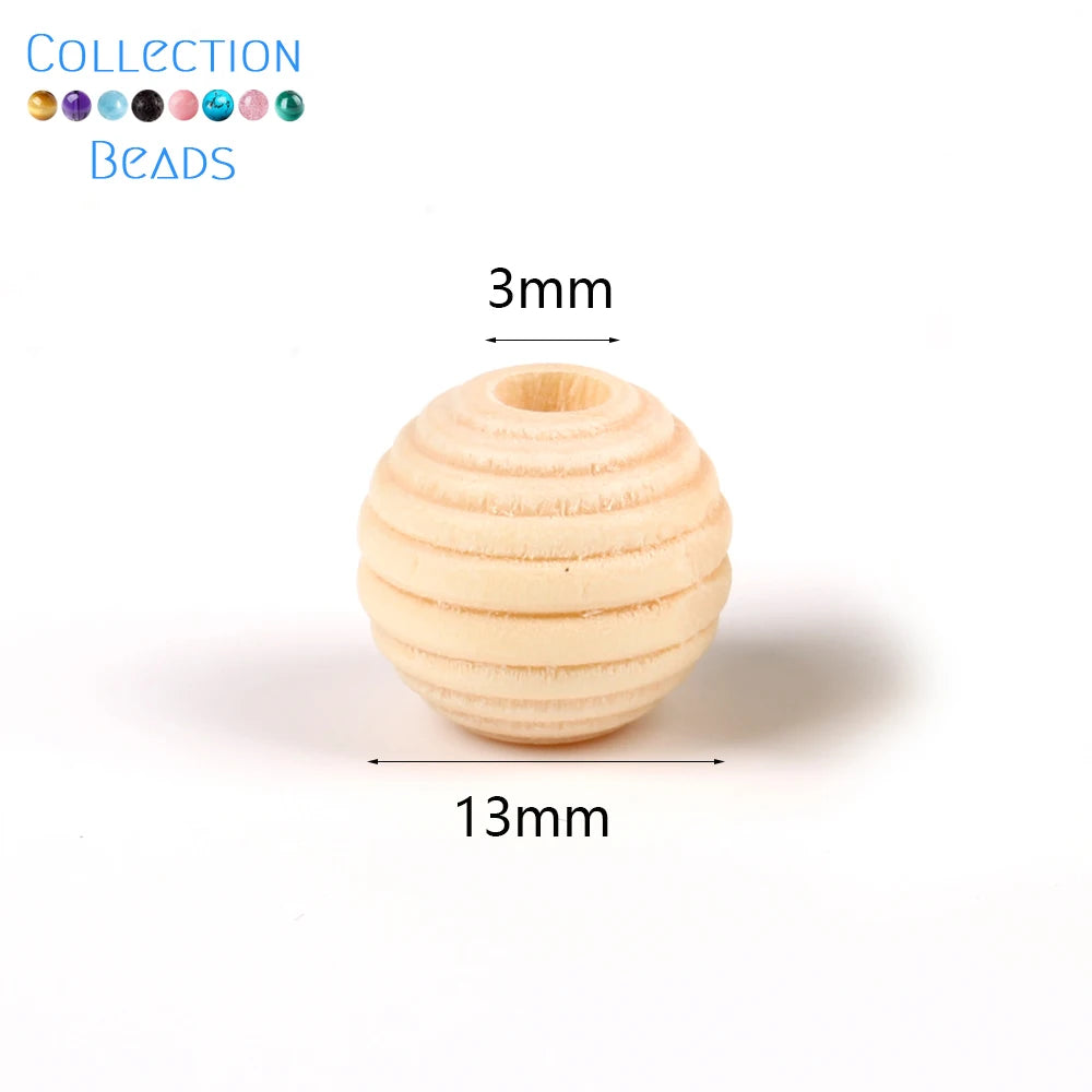 4-50mm 1-1000 Stück natürliche Holzperlen runde Abstandshalter Holzperle bleifreie Kugeln Charms DIY für Schmuckherstellung handgefertigte Accessoires