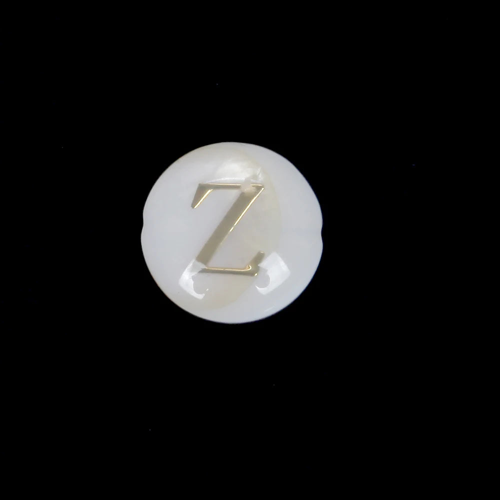 8 mm natürliche 26 Buchstaben weiße Muschel-Alphabet-Abstandsperlen für Schmuckherstellung, DIY handgefertigte Anhänger-Halskette