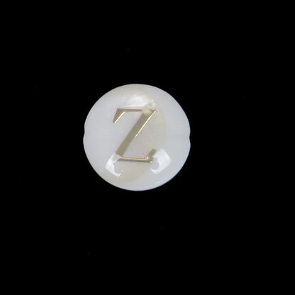 8 mm natürliche 26 Buchstaben weiße Muschel-Alphabet-Abstandsperlen für Schmuckherstellung, DIY handgefertigte Anhänger-Halskette