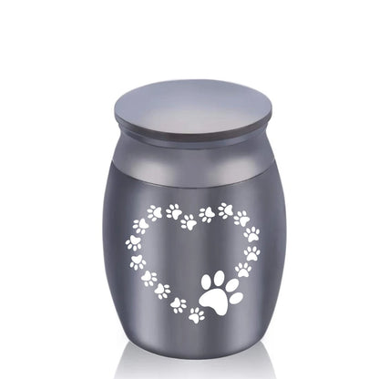 30x40MM Herz-förmigen hund pfote druck feuerbestattung asche urne exquisite Andenken asche jar mini pet urne gedenk haustier großen hund/welpen