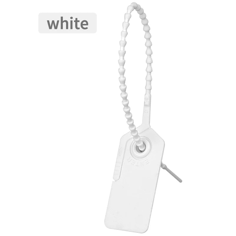 Benutzerdefinierte Kunststoff-LKW-Siegel, Einweg-Sicherheitsperlen, personalisierter Kabelbinder, Logistik, Kleidungsstück, Etikett, 230 mm/9,1 Zoll