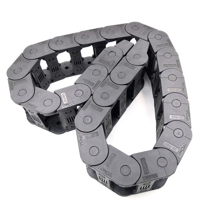 YCHEN 1 Meter 25er-Serie Schleppkette Kabelträger Kabelbrücke Typ 25X25 25X38 25X50 25X57 25X77 Übertragungsteile