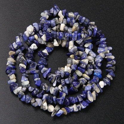 Natürliche Kies Stein Perlen Lapis Lazuil Bostwana Sodalith Chips Perle für Halskette Ohrringe Armbänder Schmuck Kette Perlen 3-5mm