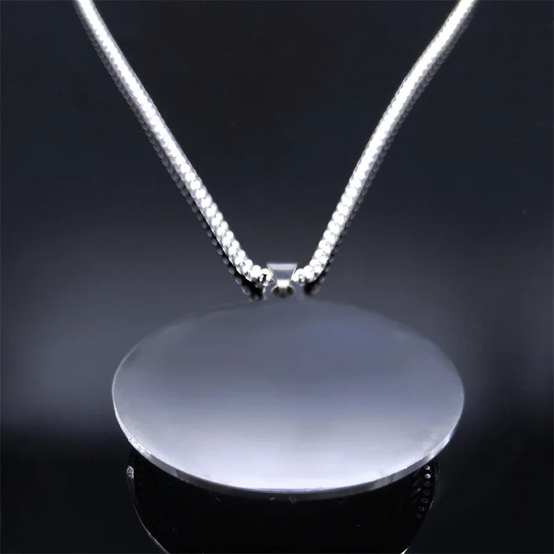Edelstahl Böhmen Naturstein Vintage Halsketten Frauen Silber Farbe Oval Kette Halskette Schmuck Reiki Healing Geschenk N8150