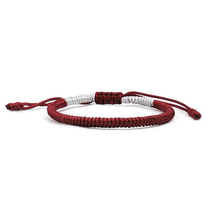 Multicolored Thread Bracelet, Tibetan Buddhism, Love, Lucky Charm, Tibetan Bracelets and Bangles for Women and Men, Handmade Knotted Rope