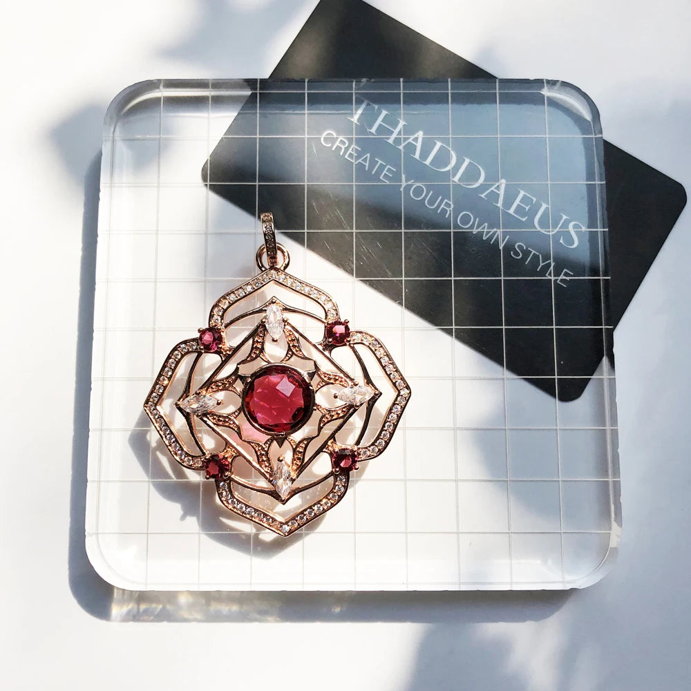 Anhänger Splenic Root Herz Third-Eye Throat Chakra Lotus Karma Wheel, brandneuer Vintage-Schmuck Bijoux Geschenk für Frau Mädchen Männer