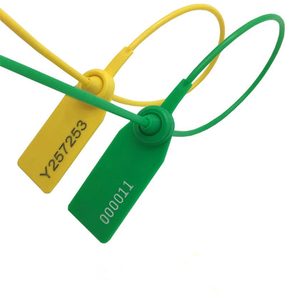100 Stück Anti-Diebstahl-Behälter-Dichtungsschloss, Einweg-Kunststoffdichtungen, selbstsichernde Nylon-Kabelbinder, es kann individuell angepasst werden, Logo 28 cm
