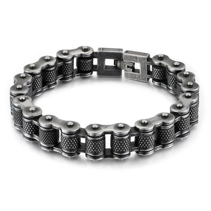 Retro Schwere Bürste Edelstahl Motorrad Kette Armband 11/13 MM Breite Herren Frauen Bike Biker Armbänder Hip-Hop Schmuck 19-23 cm